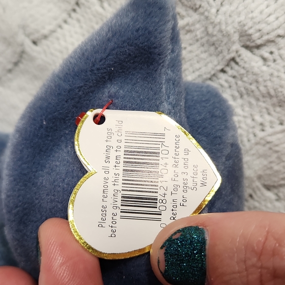 🕸Vintage Ty Beanie Baby Original Scoop The Pelican P.V.C. Pellets 1996 - Picture 12 of 12